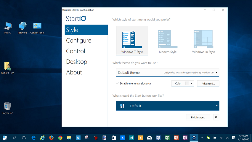 Caracteristicas Stardock Start10